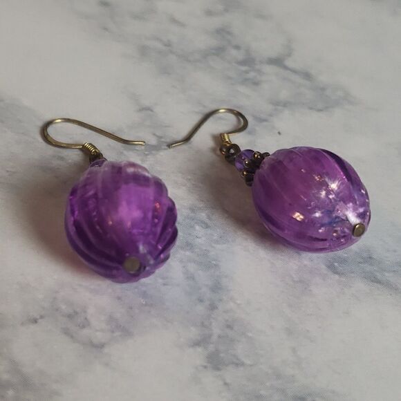 Purple Earrings - Picture 2 of 3